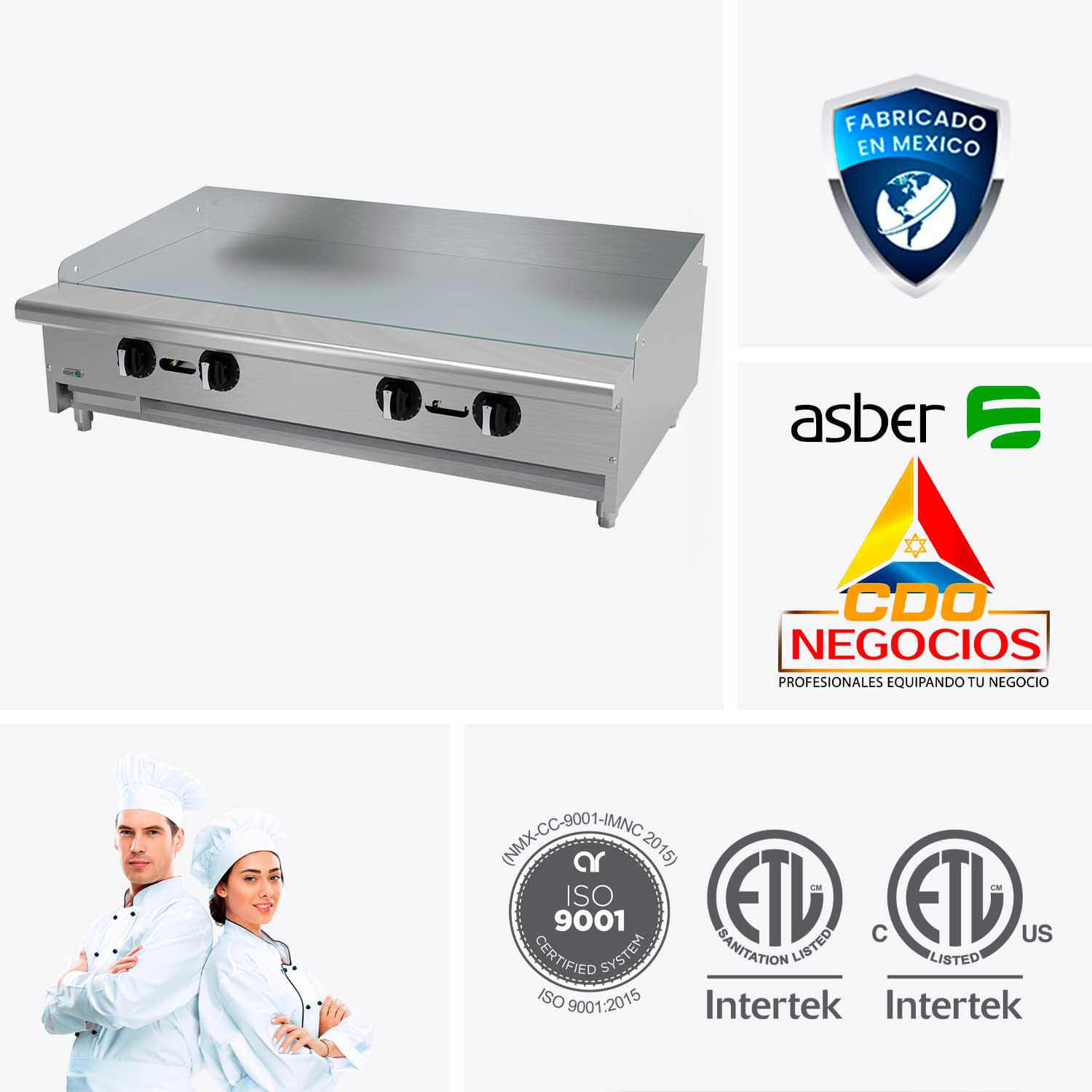 AETG-48-H plancha asber coccion