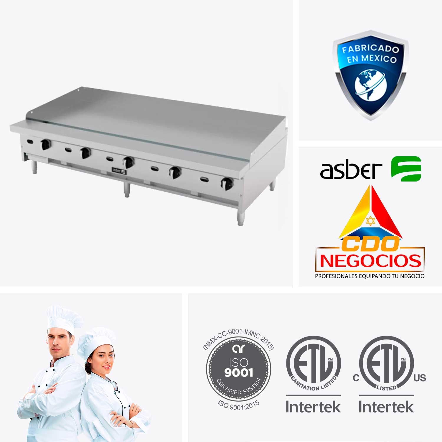 AETG-60-H plancha asber coccion