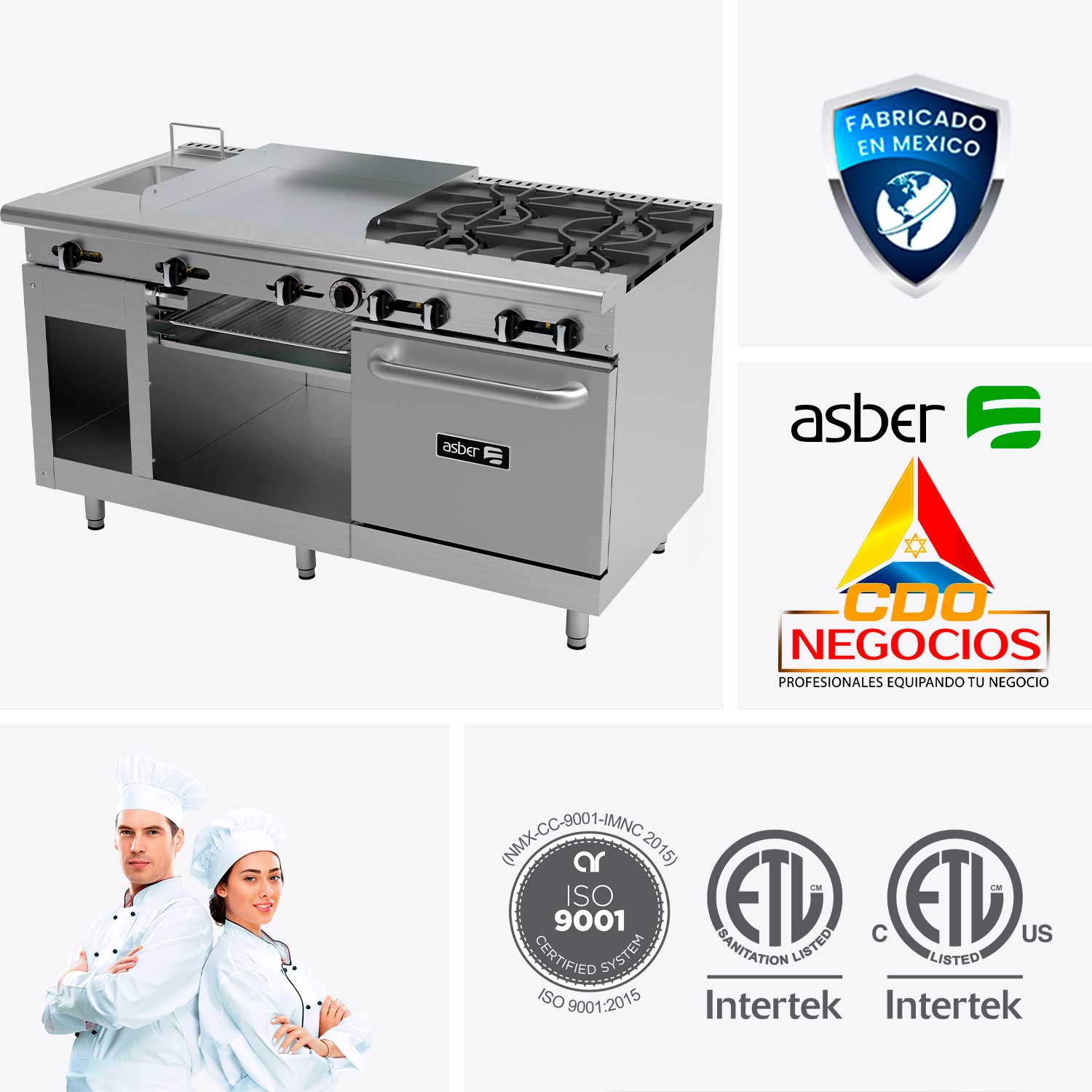 AMR-60 estufa multiple asber coccion