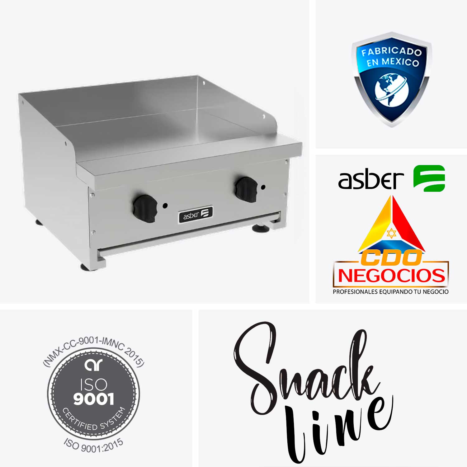 ASMG-24 plancha snack line asber coccion