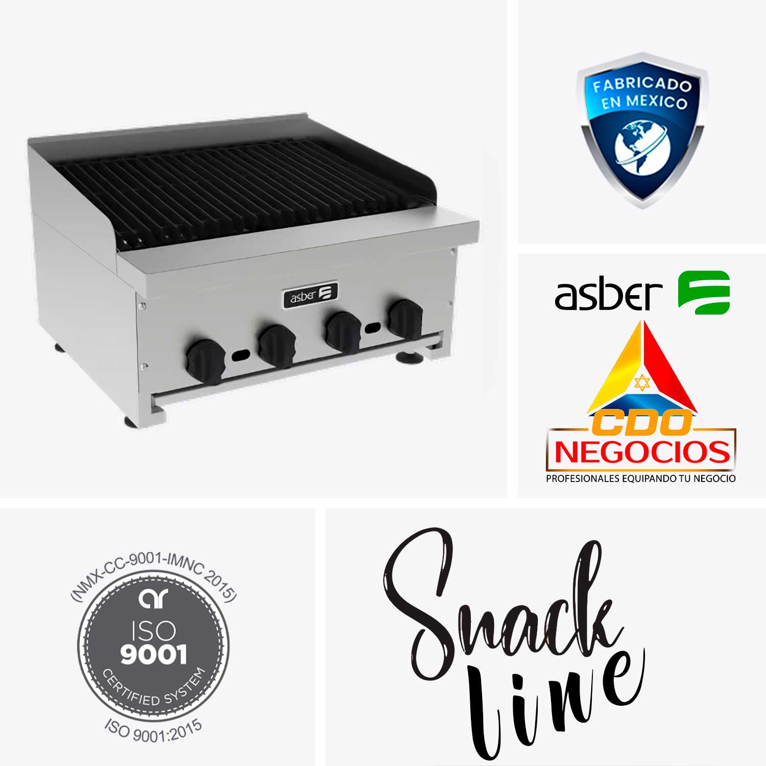 ASRB-24 asador snack line asber coccion