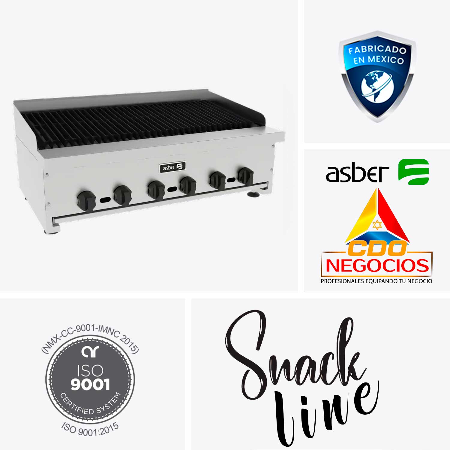 ASRB-36 asador snack line asber coccion
