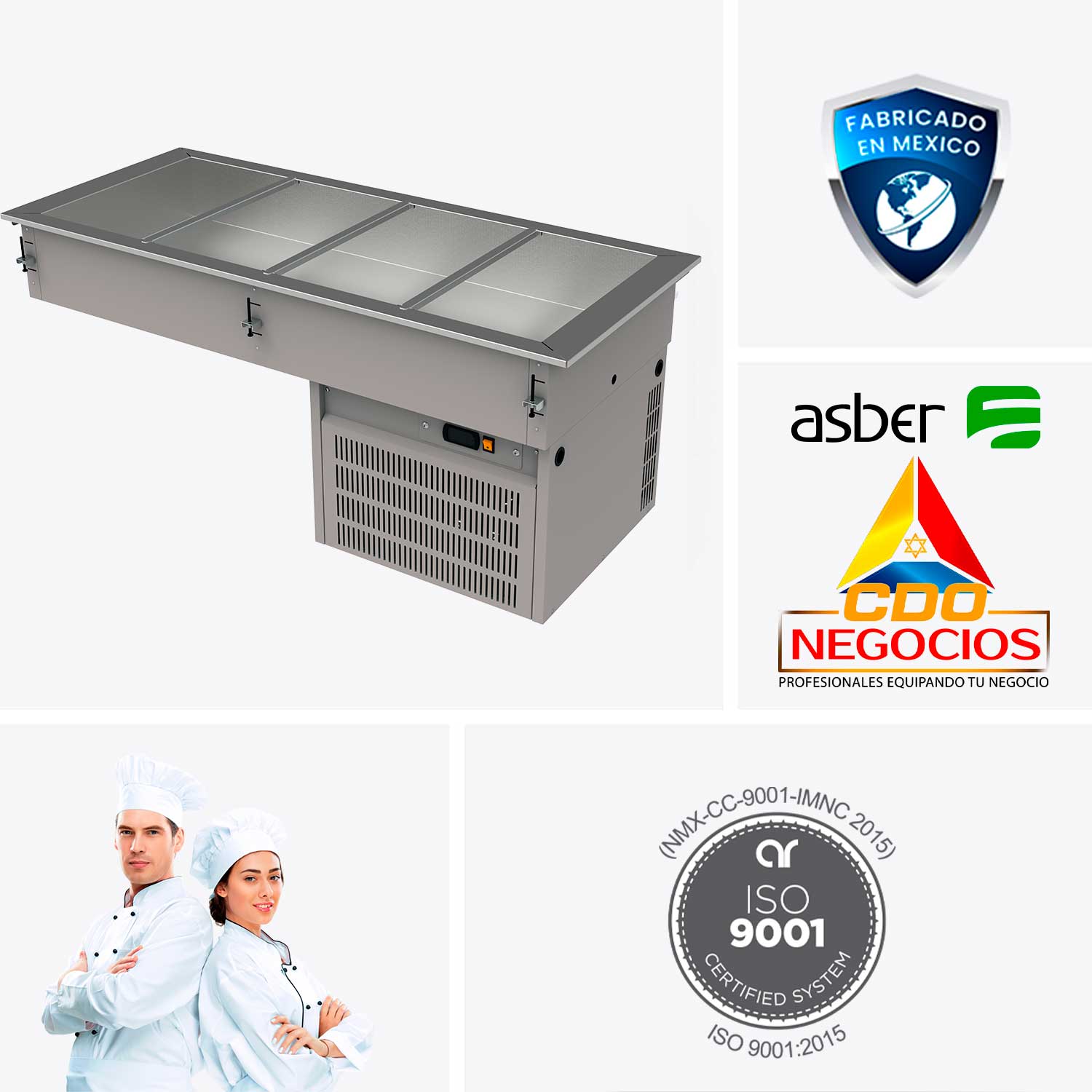 cuba fria refrigerada asber DRFB-411-CU