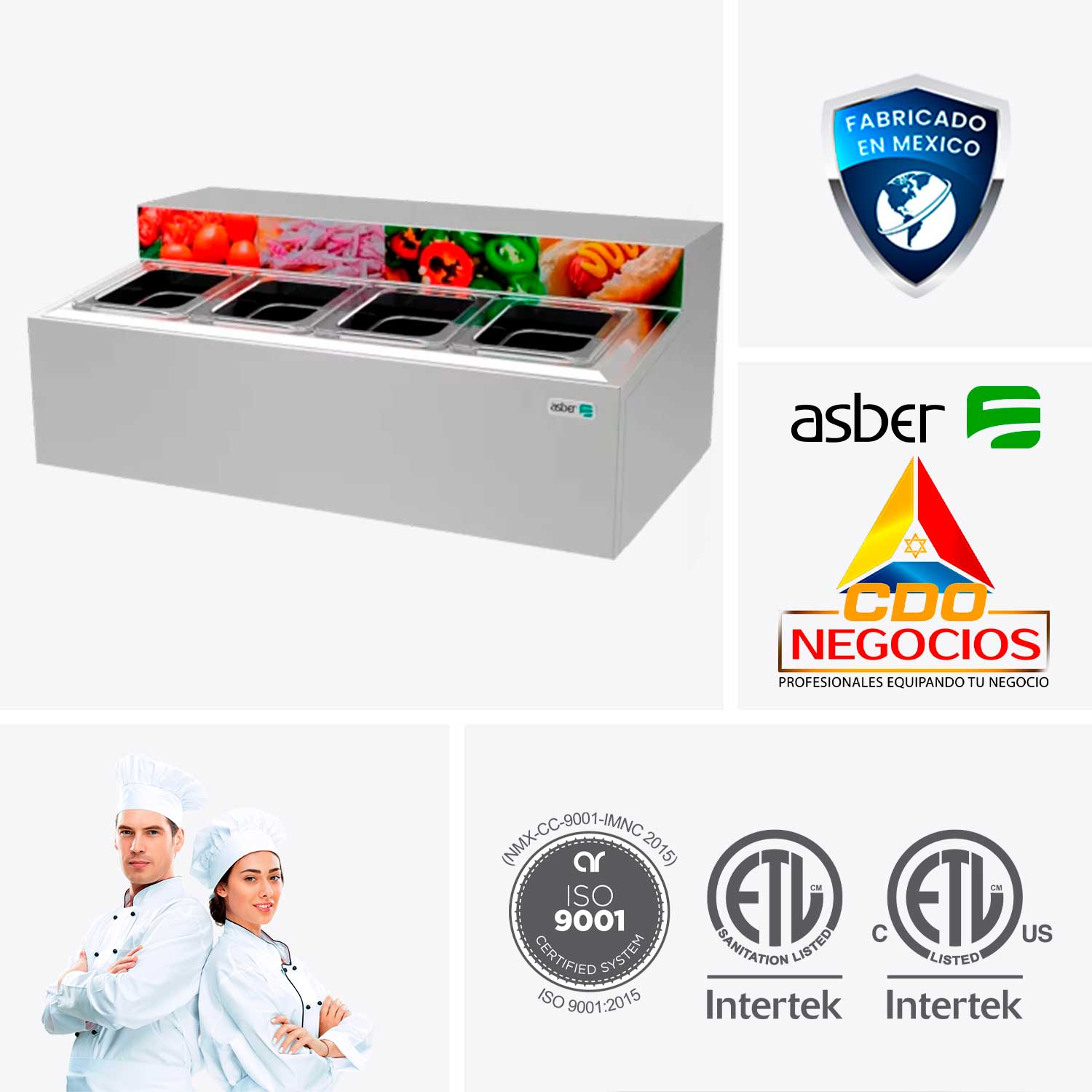 Topping refrigerado asber ATC-4