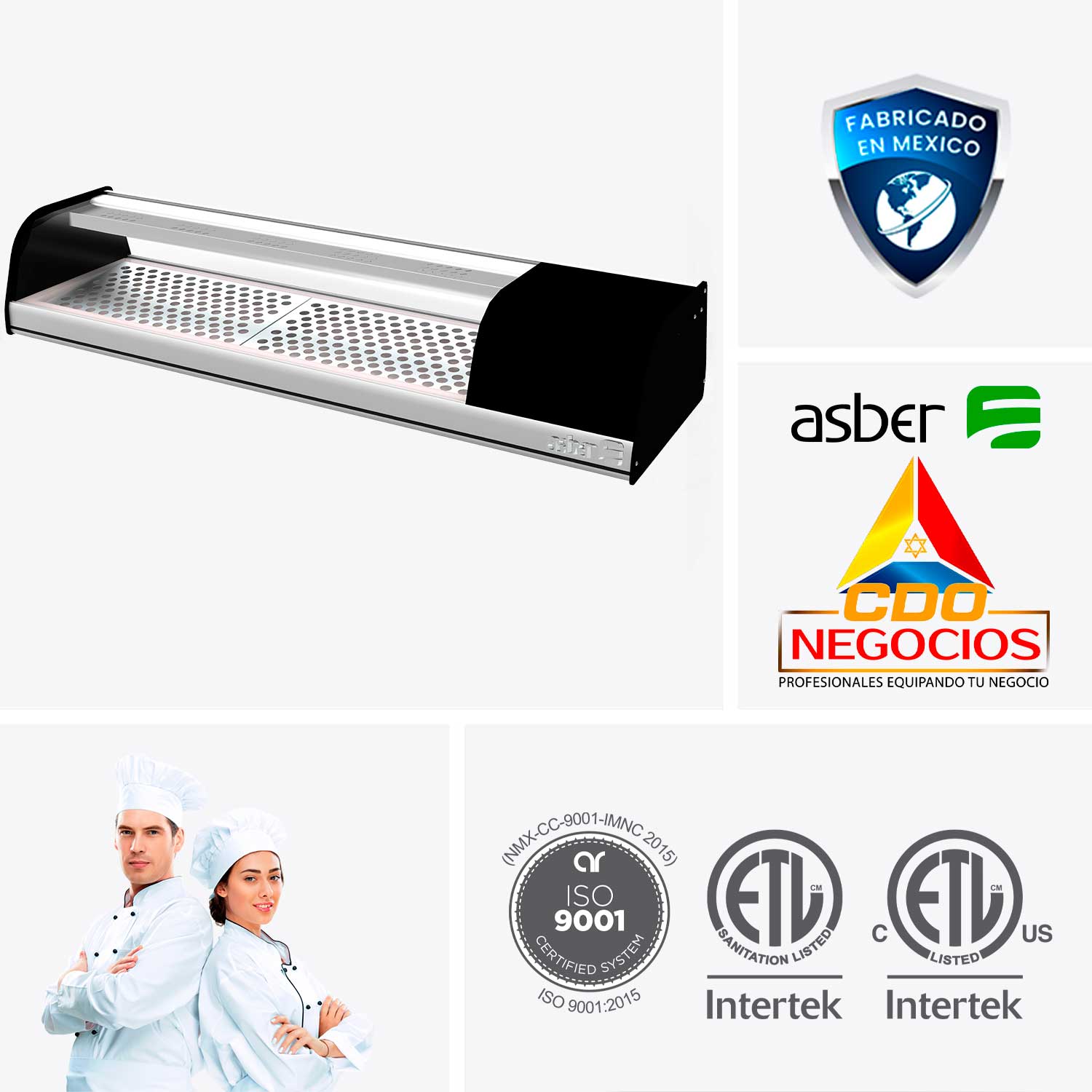 vitrina refrigerada para sushi ACTC-55-SL