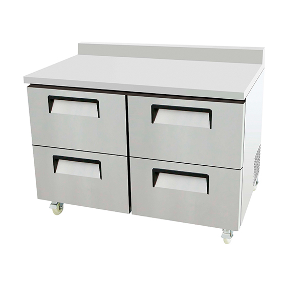 Mesa de trabajo con base refrigerada