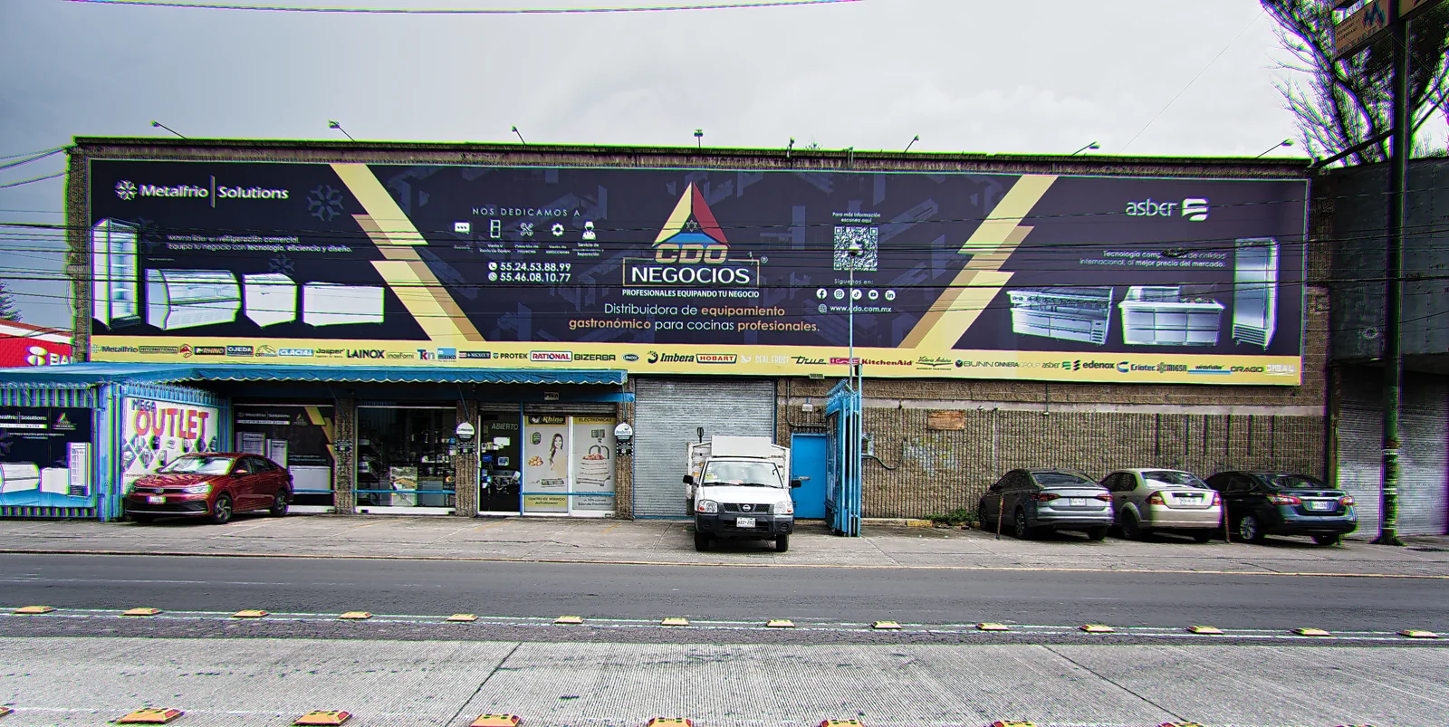 Fachada de CDO Negocios en Iztapalapa, Ciudad de México