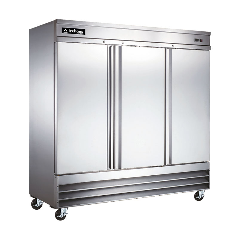 RV-1PC-SS-01 refrigerador puerta de cristal icehaus