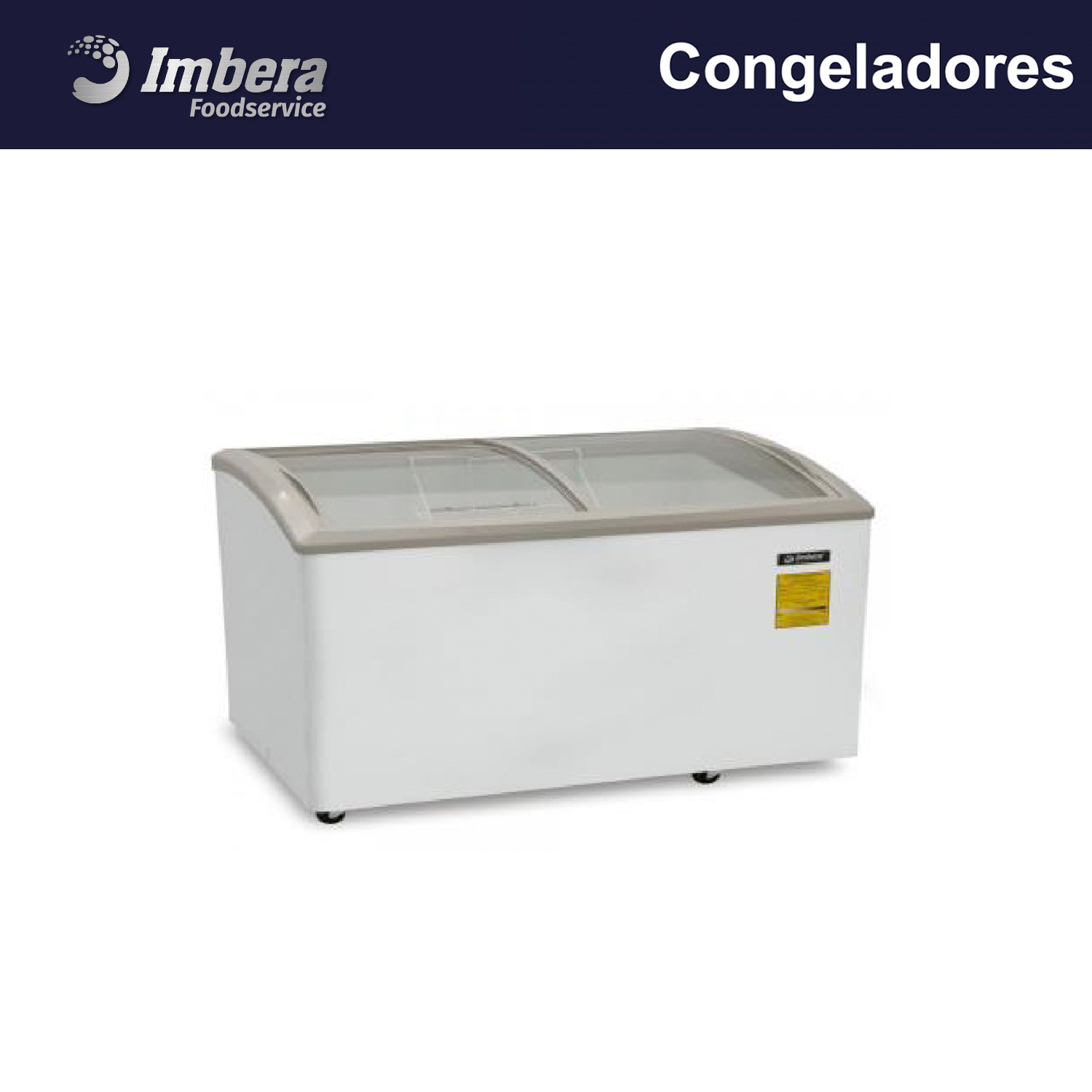 HF14 congelador horizontal curvo imbera foodservice.