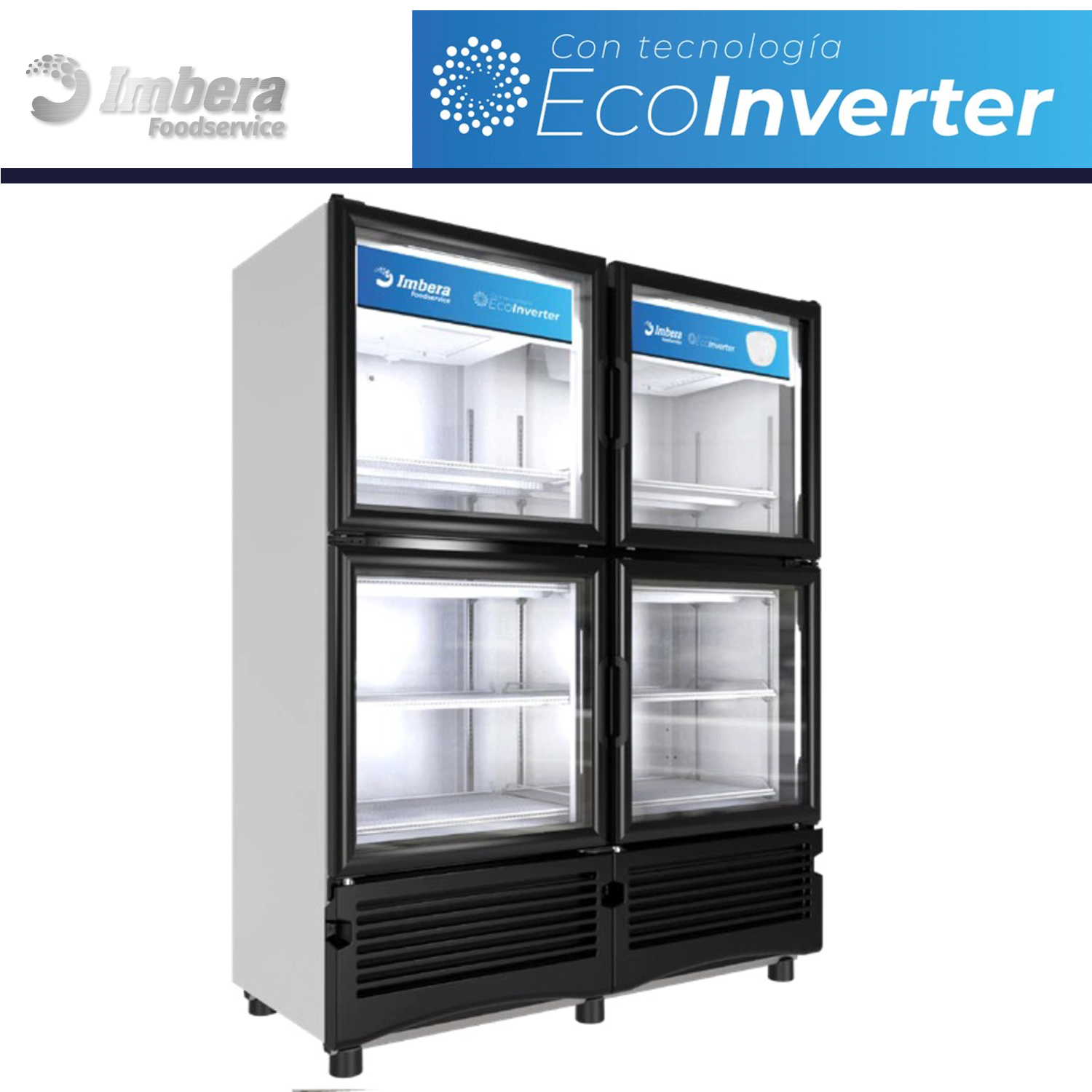 VRQ35 enfriador 4 puertas Imbera EcoInverter.