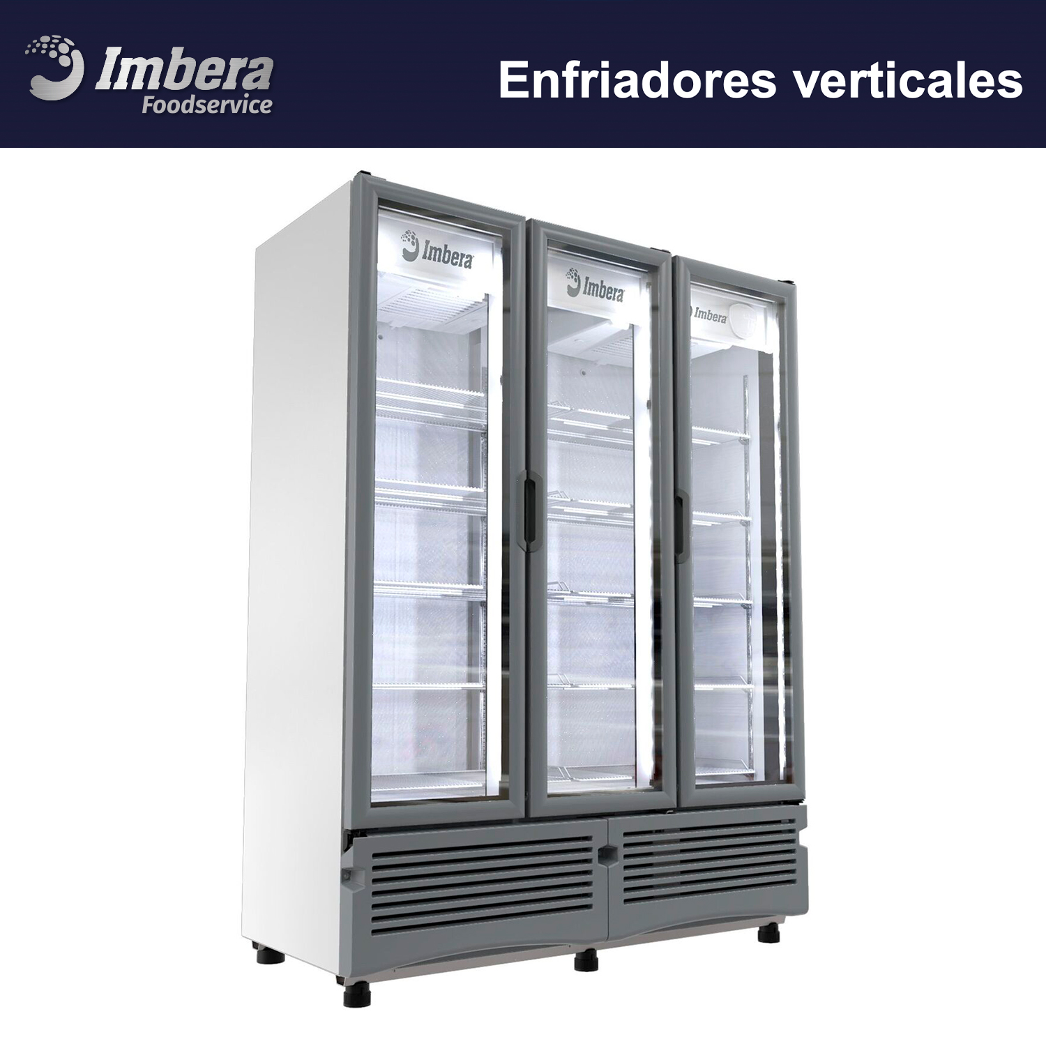 G342-2P refrigerador vertical 3 puertas imbera foodservice.