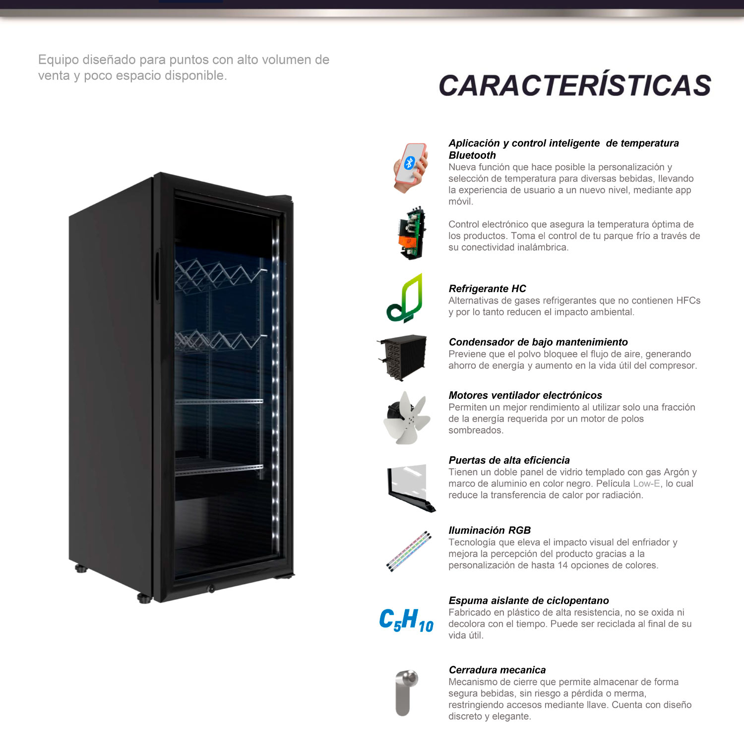 Enfriador VRS04 frigobar cervecero