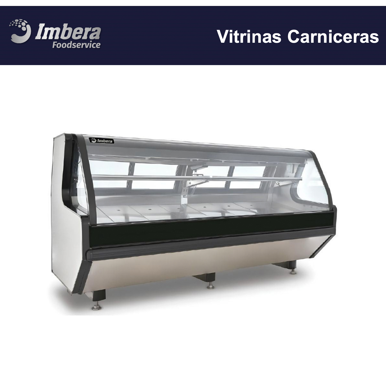 VIT VMCA-250AI vitrina carnicera imbera en acero inoxidable.