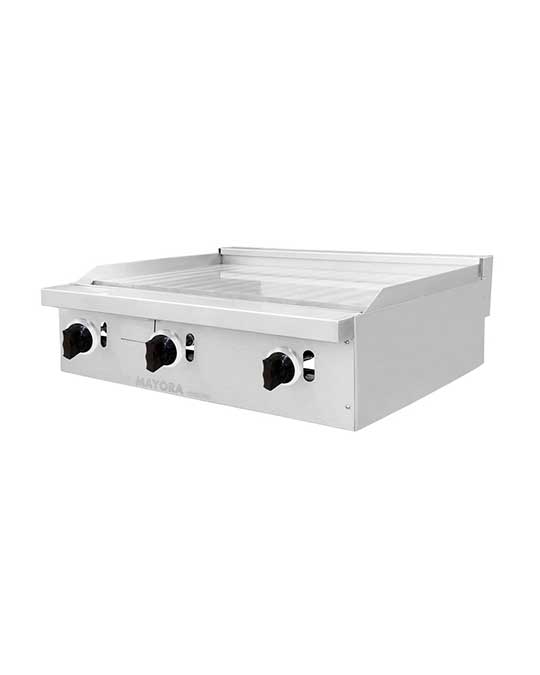 Estufa de mesa con 3 secciones de Plancha mayora international