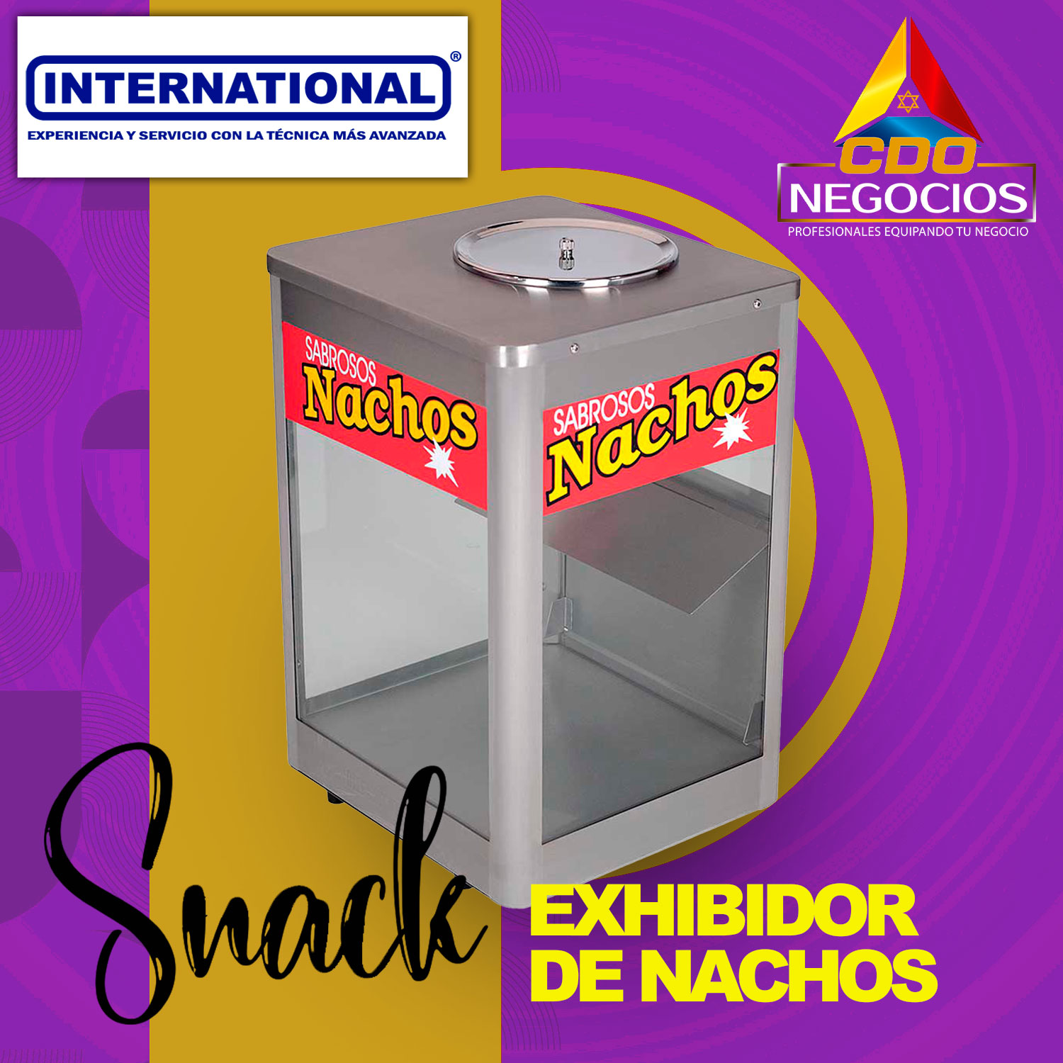 Exhibidor para nachos international