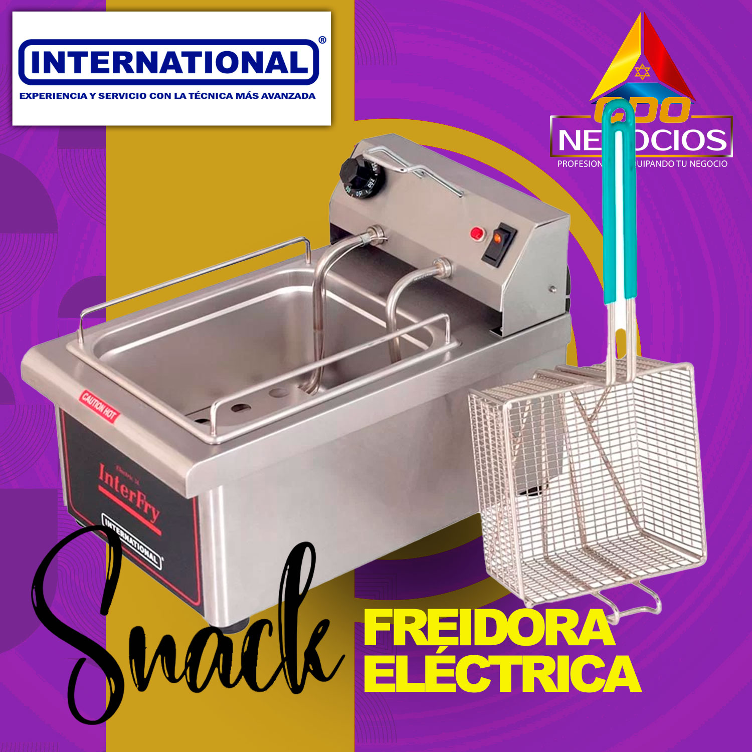 Freidora electrica 5 litros international