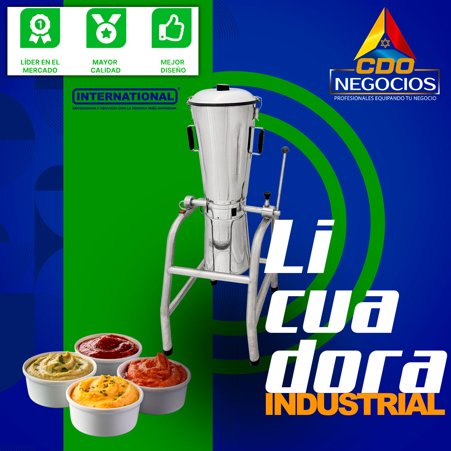 Licuadora industrial de volteo international 17 litros