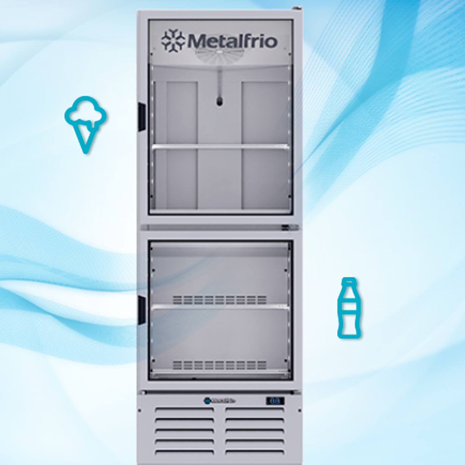 conservador vertical metalfrio VFH08