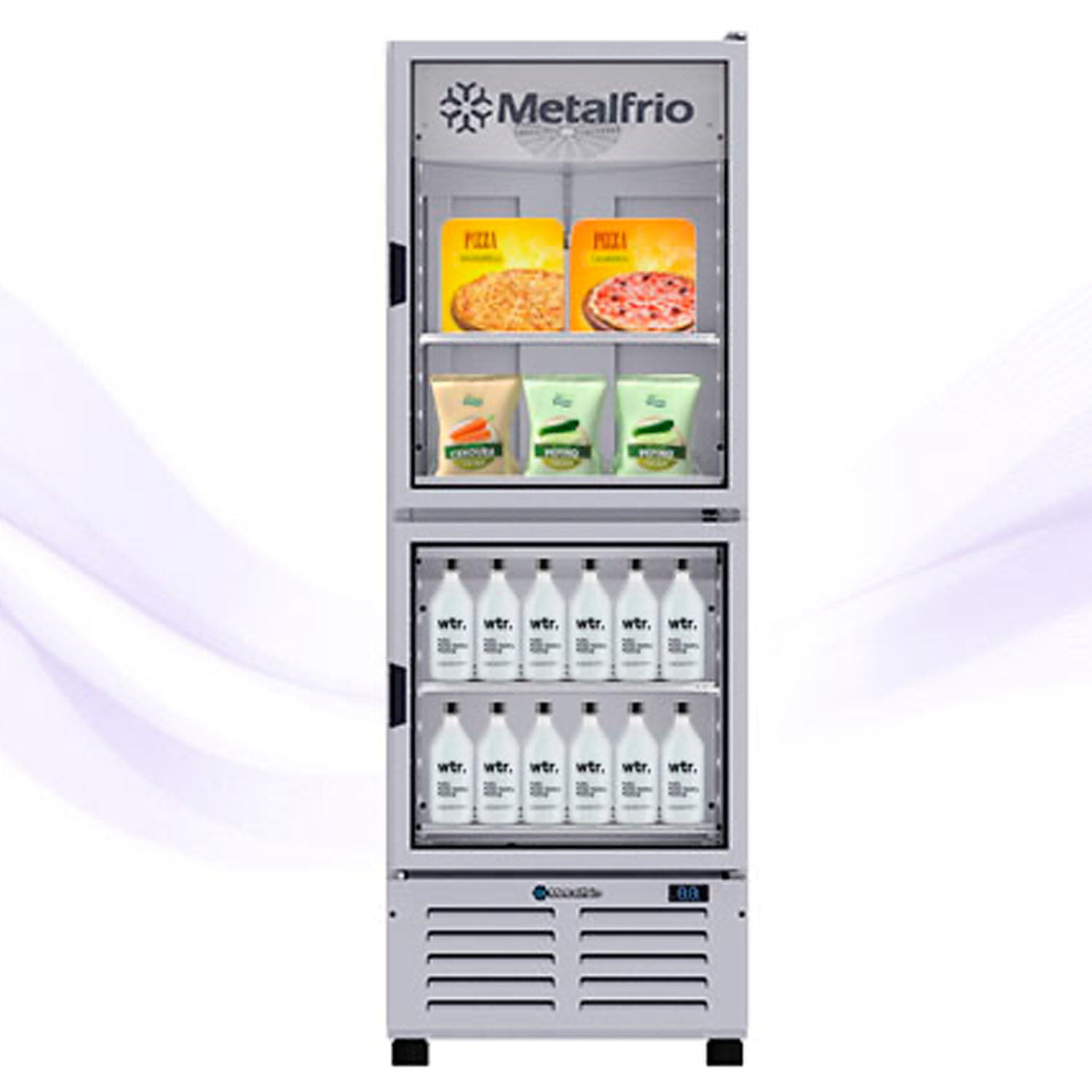 conservador vertical metalfrio VFH08