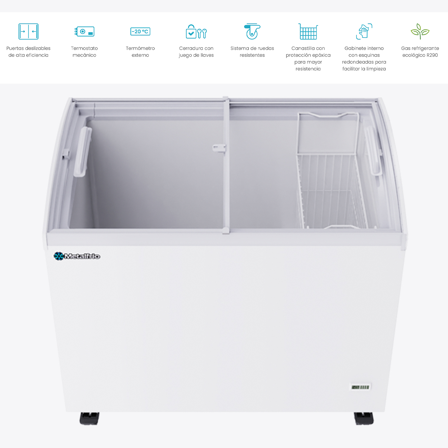 conservador curvo metalfrio chc300