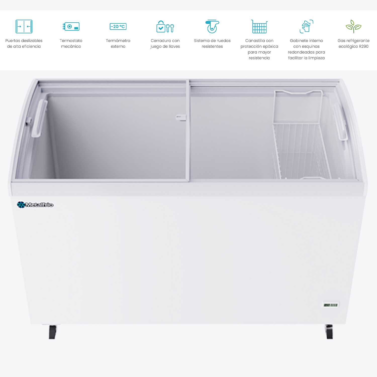 conservador curvo metalfrio chc400