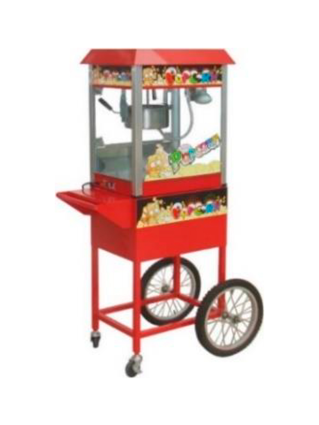 FABRICADORA DE PALOMITAS ELÉCTRICA CON CARRO MARCA MIGSA MODELO BB-HP-BC-A