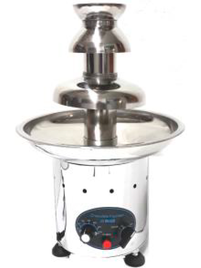 FUENTE DE CHOCOLATE PROFESIONAL DE 3 CASCADAS MARCA MIGSA MODELO HE-CF-21A