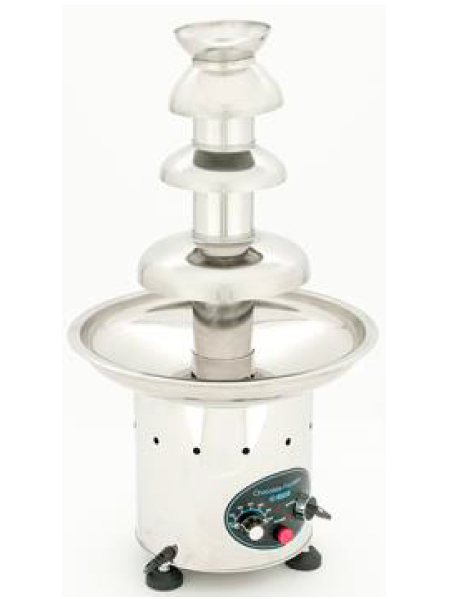 FUENTE DE CHOCOLATE PROFESIONAL DE 4 CASCADAS MARCA MIGSA MODELO HE-CF-26A