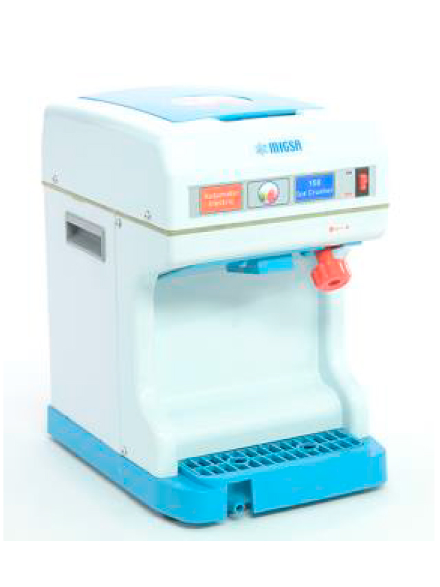 TRITURADOR DE HIELO PARA RASPADOS MARCA MIGSA MODELO NL-IP-A188