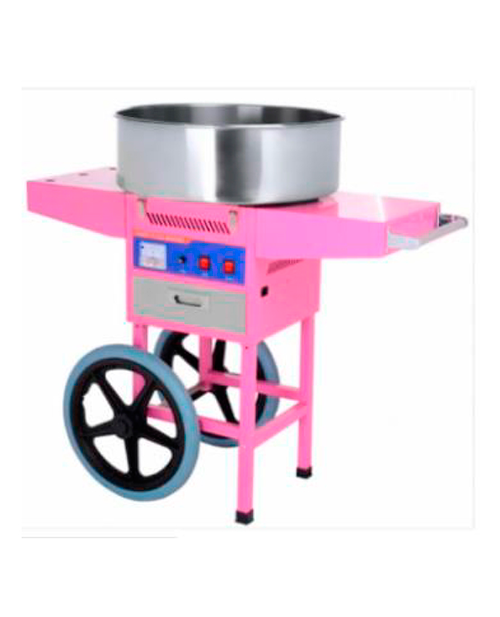 FABRICADORA DE ALGODONES DE AZÚCAR CON CARRITO MARCA MIGSA MODELO BB-HEC-04C