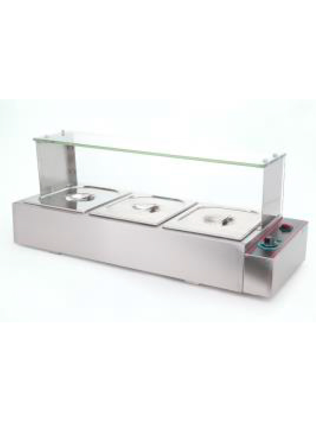 BAÑO MARIA ELÉCTRICO CON 3 INSERTOS MEDIOS MARCA MIGSA MODELO FB-BNB22