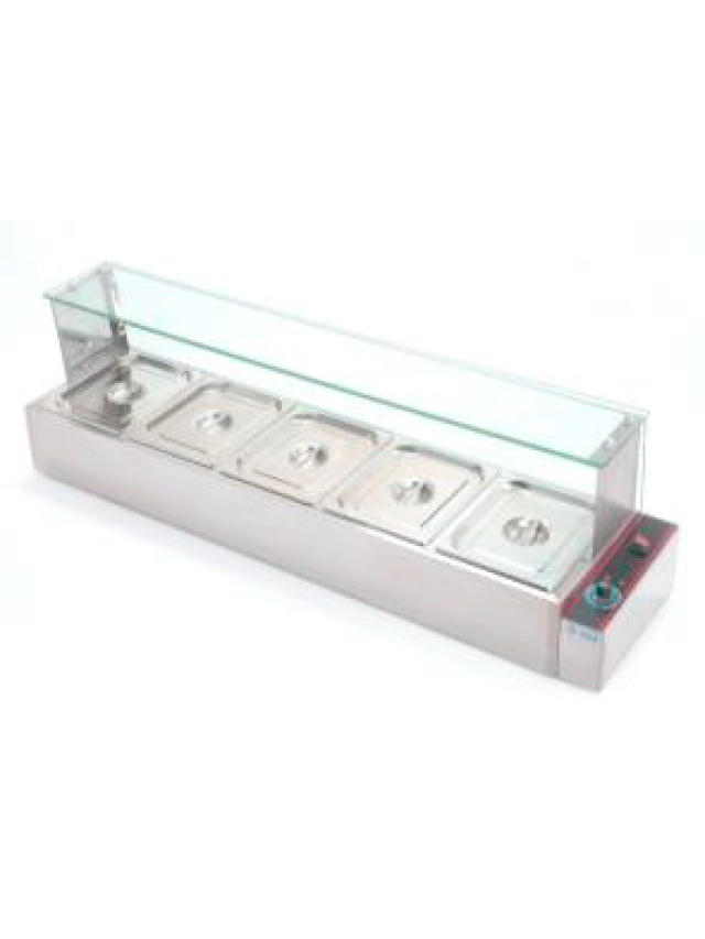 BAÑO MARIA ELÉCTRICO CON 5 INSERTOS MEDIOS MARCA MIGSA MODELO FB-BNB24