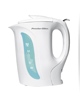 hervidor de agua color blanco