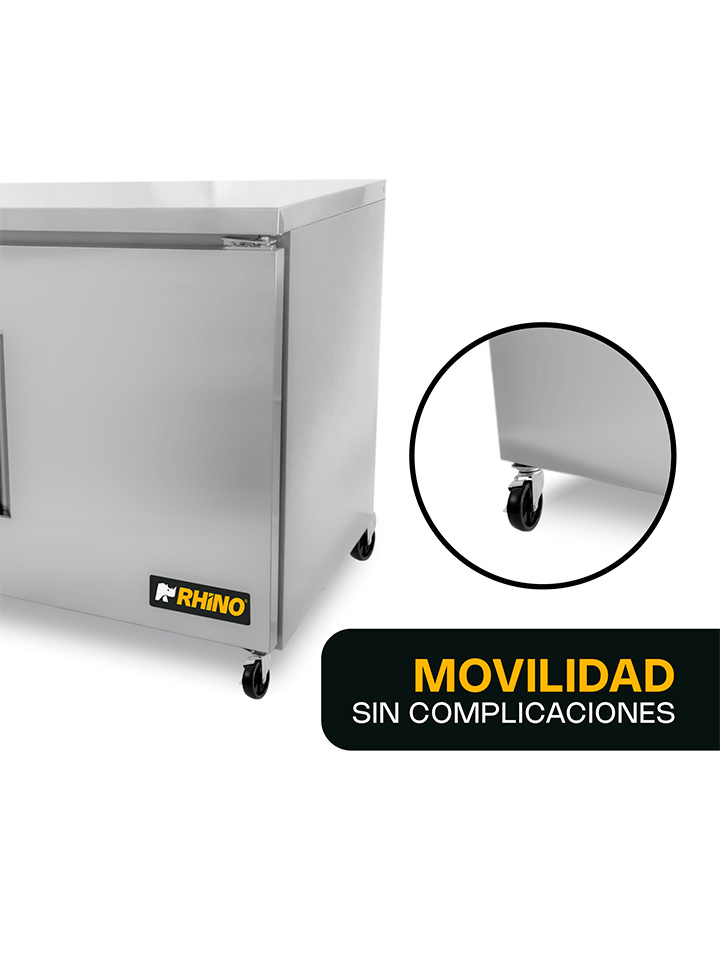 mesa refrigerada bajo barra Rhino