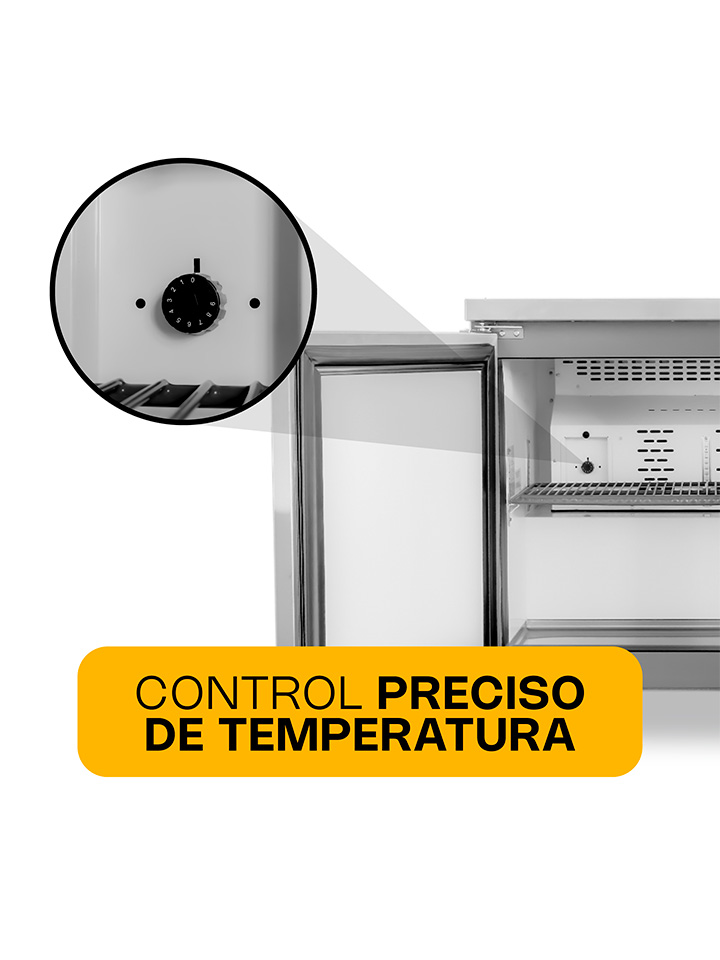 mesa refrigerada bajo barra Rhino