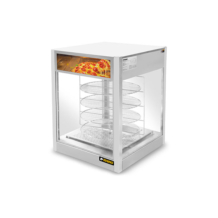 vitrina calentadora de pizza rhino