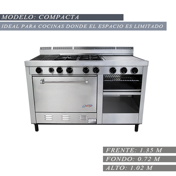 estufa comercial compacta