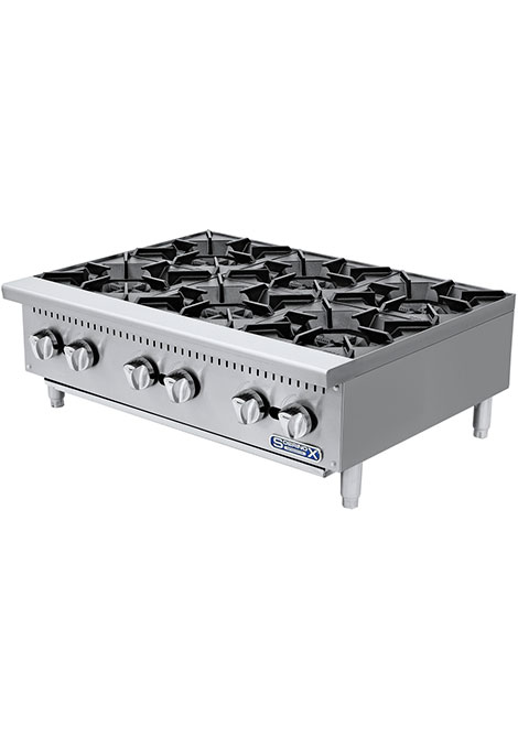 parrilla 6 quemadores