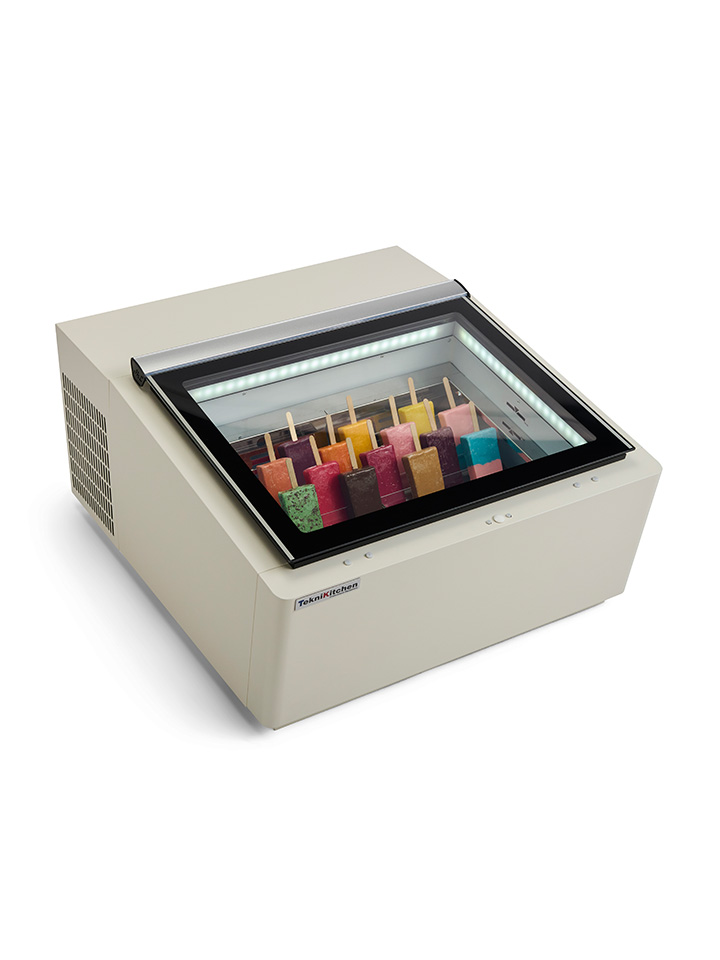 vitrina para exhibir gelato en color negro modelo TKNS03B